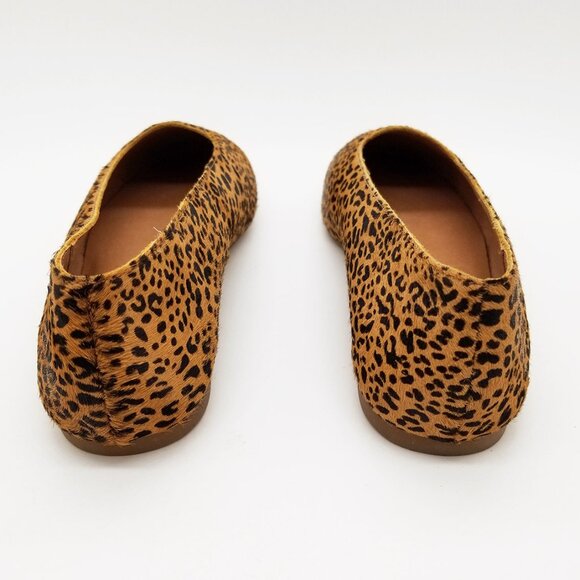 NEW Madewell The Cory Flat in Leopard Calf Hair Desert Dune Multi Size 6 $118 - Picture 9 of 16